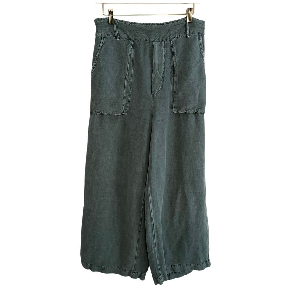 YFB (Young, Fabulous & Broke) green linen pant size large